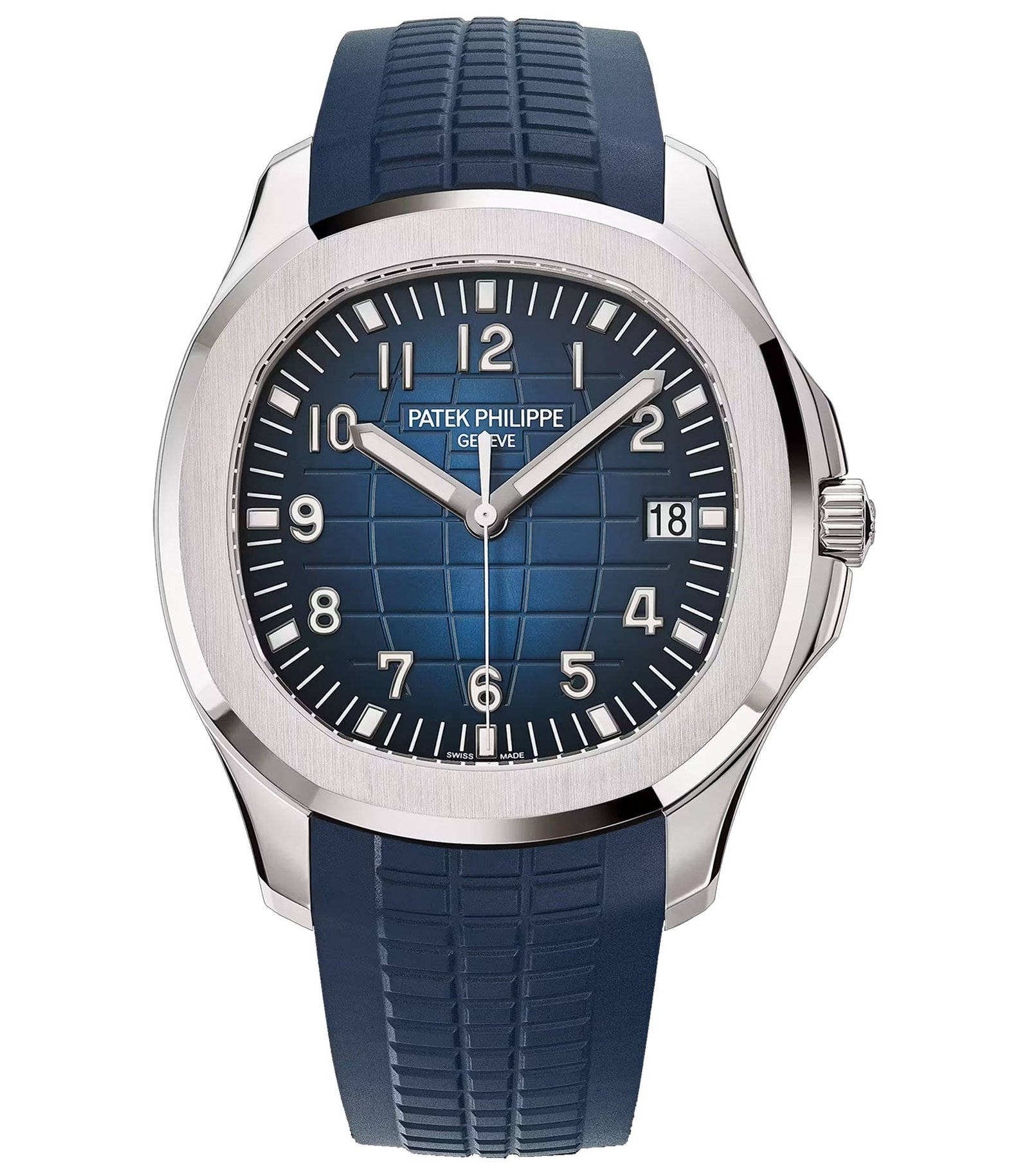 5168G-1.jpg 42mm Jumbo 18k White Gold Sunburst Blue Dial - 图片 1