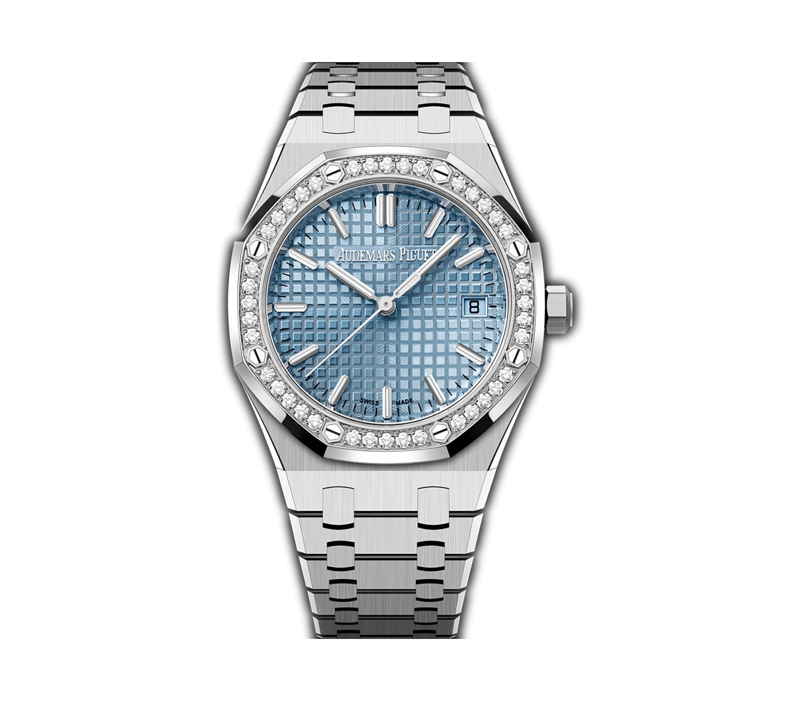 AP-77451ST.ZZ_.1361ST.03.jpg 34mm Stainless Steel Diamond Bezel Light Ice Blue Dial Automatic - 图片 1