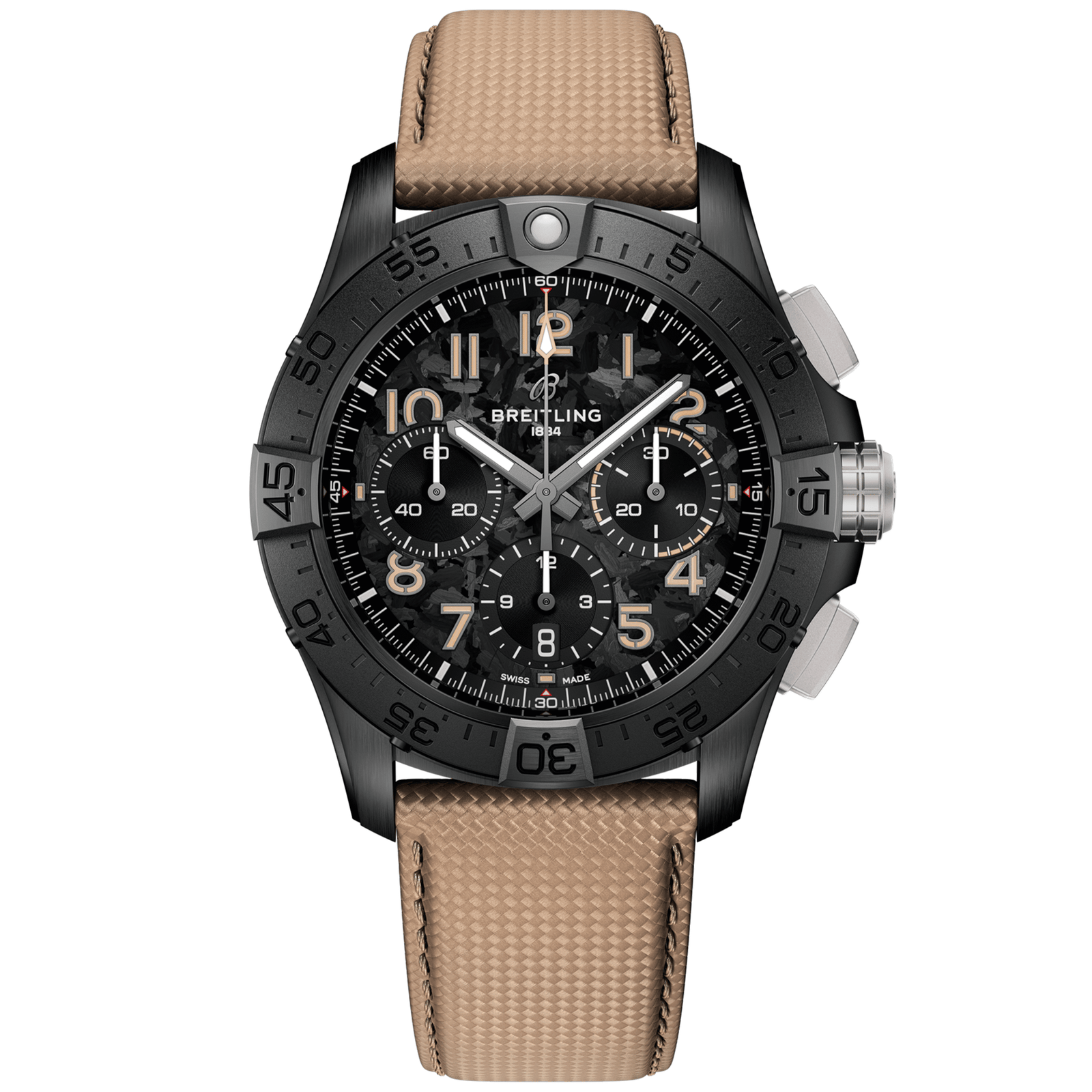 Avenger_Avenger42_SB0146101B1X1_CeramicCarbonLeather_Soldier-scaled-1.png Avenger B01 Chronograph 42 Night Mission SB0146101B1X1 - 图片 1