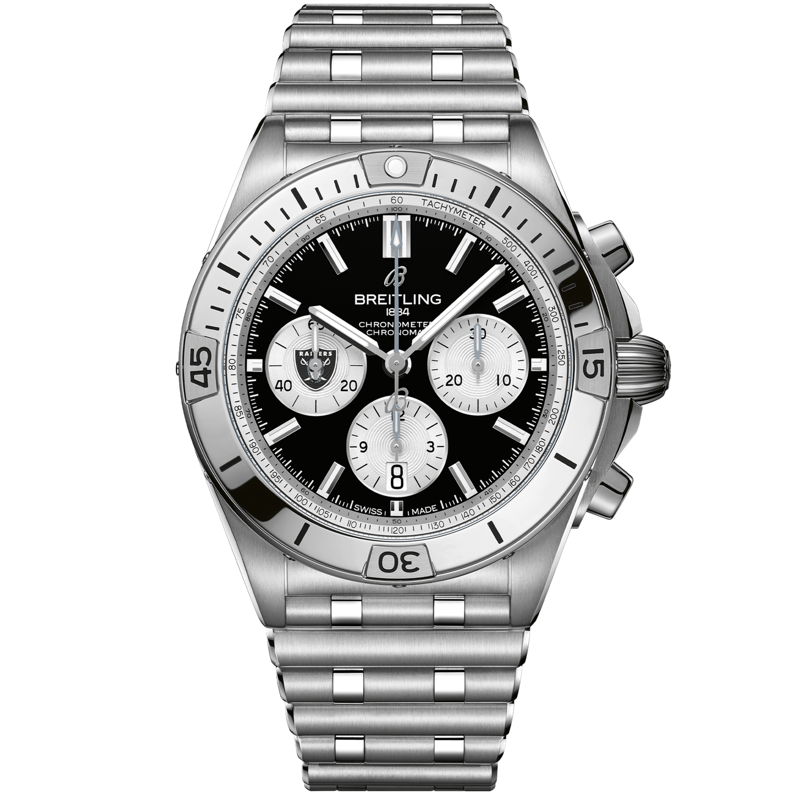 Chronomat_B0142_AB01342B1B1A1_STEEL_LAS_VEGAS_RAIDERS_DIGITAL-scaled-1.png Chronomat B01 42 NFL Las Vegas Raiders Edition AB01342B1B1A1 - 图片 1