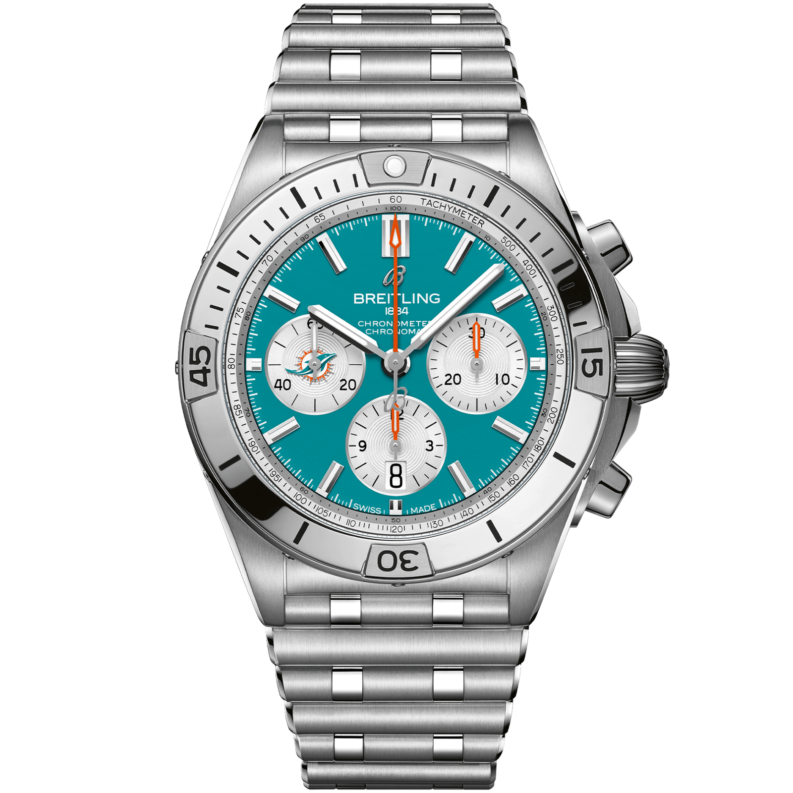 Chronomat_B0142_AB01342B1L2A1_STEEL_MIAMI_DOLPHINS_DIGITAL-scaled-1.png Chronomat B01 42 NFL Miami Dolphins Edition AB01342B1L2A1 - 图片 1