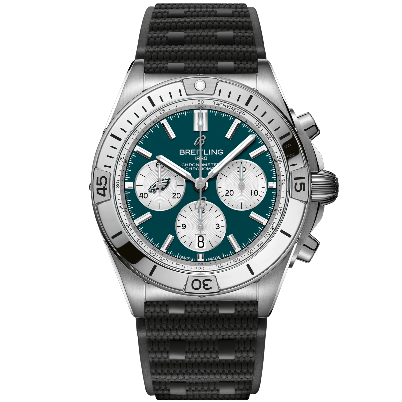 Chronomat_B0142_AB01342B1L4S1_RUBBER_PHILADELPHIA_EAGLES_DIGITAL-scaled-1.png Chronomat B01 42 NFL Philadelphia Eagles Edition AB01342B1L4S1 - 图片 1