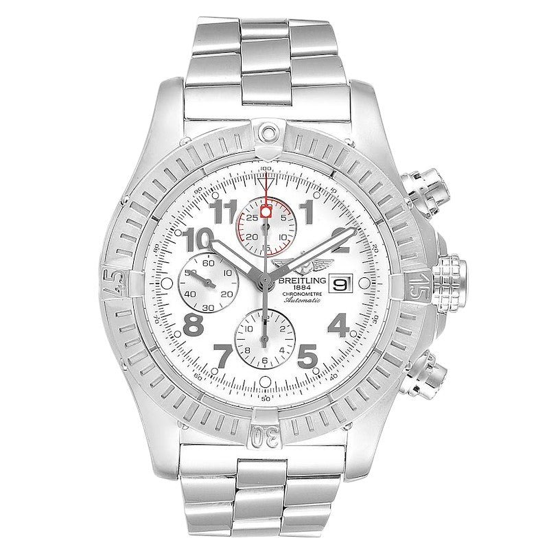 Pre-Owned-Breitling-Super-Avenger-A13370-White-Dial-Chronograph-Steel-Mens-Watch-JD-Watches-NY.jpg Breitling Super Avenger A13370 White Dial Chronograph Steel Mens Watch - 图片 1