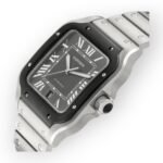Cartier Santos Steel ADLC WSSA0037 Grey Dial Mens Watch - 图片 3