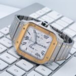 Cartier Santos W2SA0008 43mm White Dial With Two Tone Bracelet - 图片 3