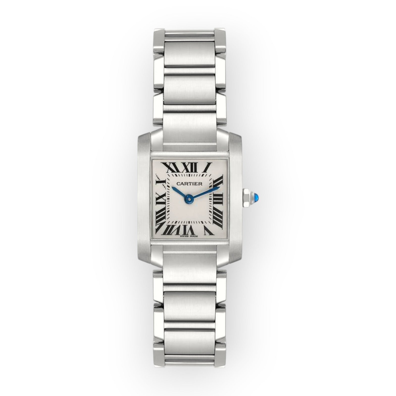 Pre-Owned-Cartier-Tank-Francaise-Small-Watch-W51008Q3-25mm-White-Dial-JD-Watches-NY.jpg Cartier Tank Francaise Small Watch W51008Q3 25mm White Dial - 图片 1