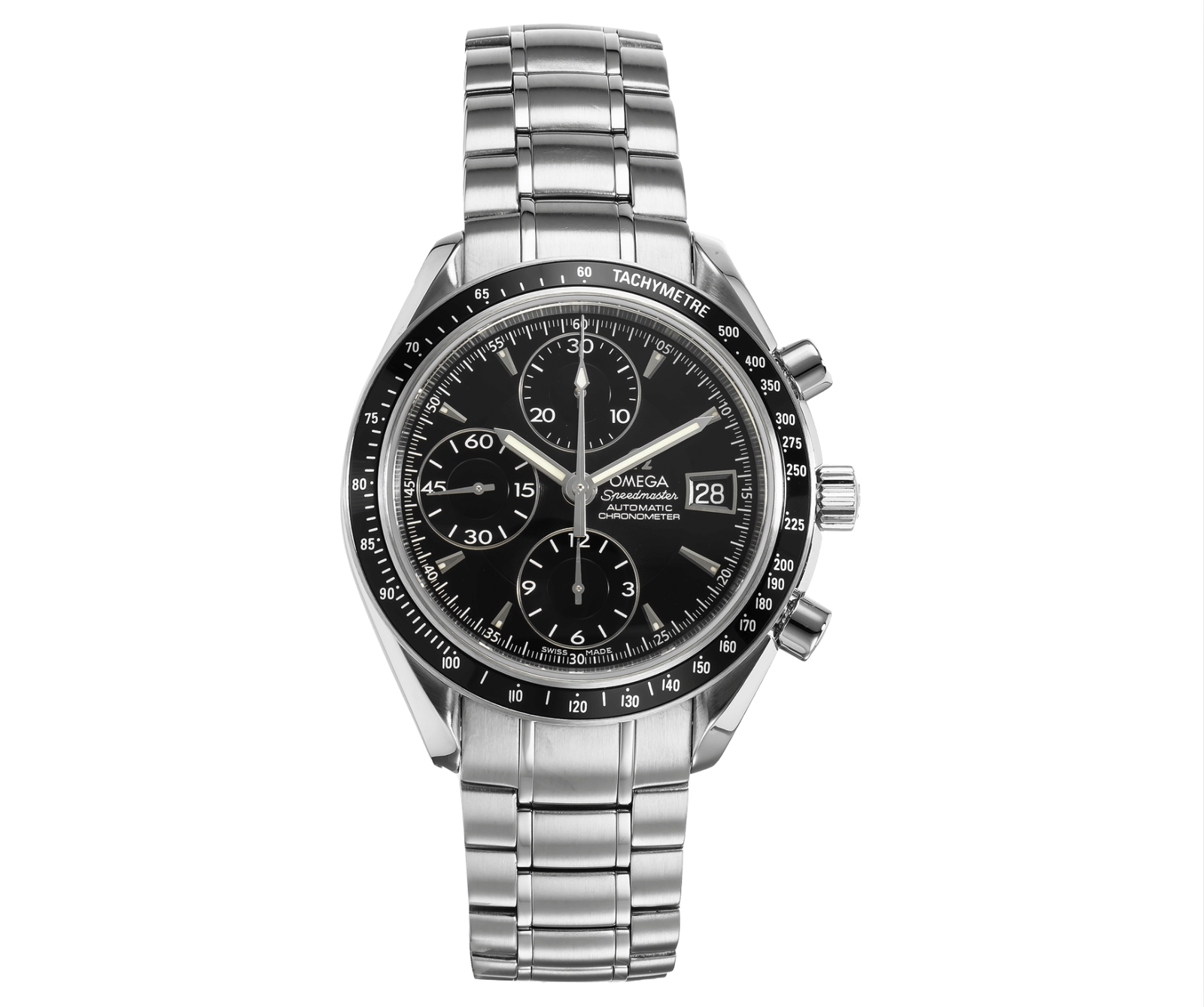 Pre-Owned-Omega-Speedmaster-Date-3210_50_00-40mm-Black-Dial-with-Stainless-Steel-Bracelet-JD-Watches-NY.png Omega Speedmaster Date 3210.50.00 – 40mm Black Dial with Stainless Steel Bracelet - 图片 1