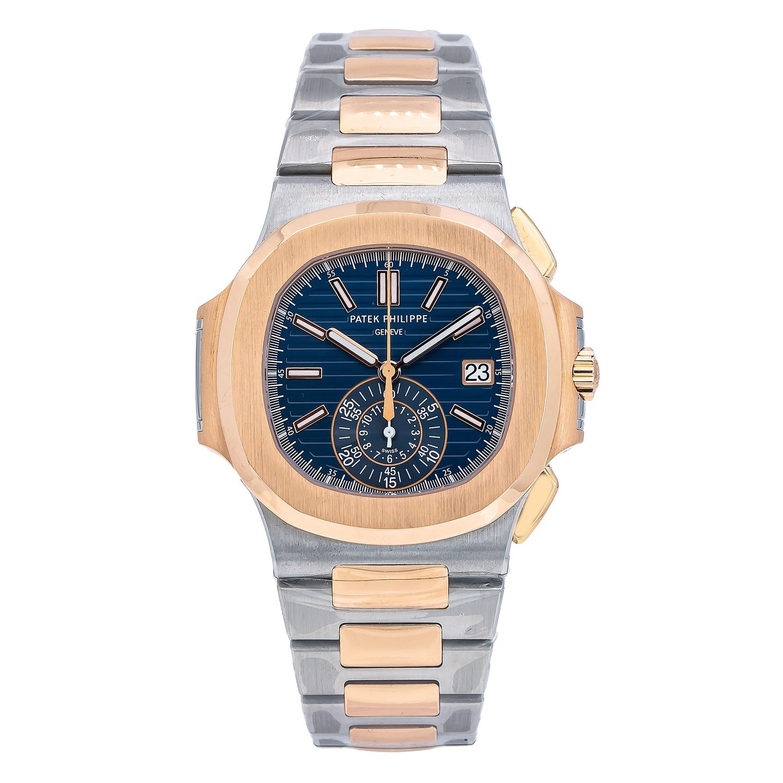 Pre-Owned-Patek-Philippe-Nautilus-59801AR-40MM-Blue-Dial-With-Two-Tone-Bracelet-JD-Watches-NY.jpg Patek Philippe Nautilus 5980/1AR 40MM Blue Dial With Two Tone Bracelet - 图片 1