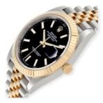 Rolex Datejust 41 Ref 126333 Steel Yellow Gold Black Dial Mens Watch - 图片 3