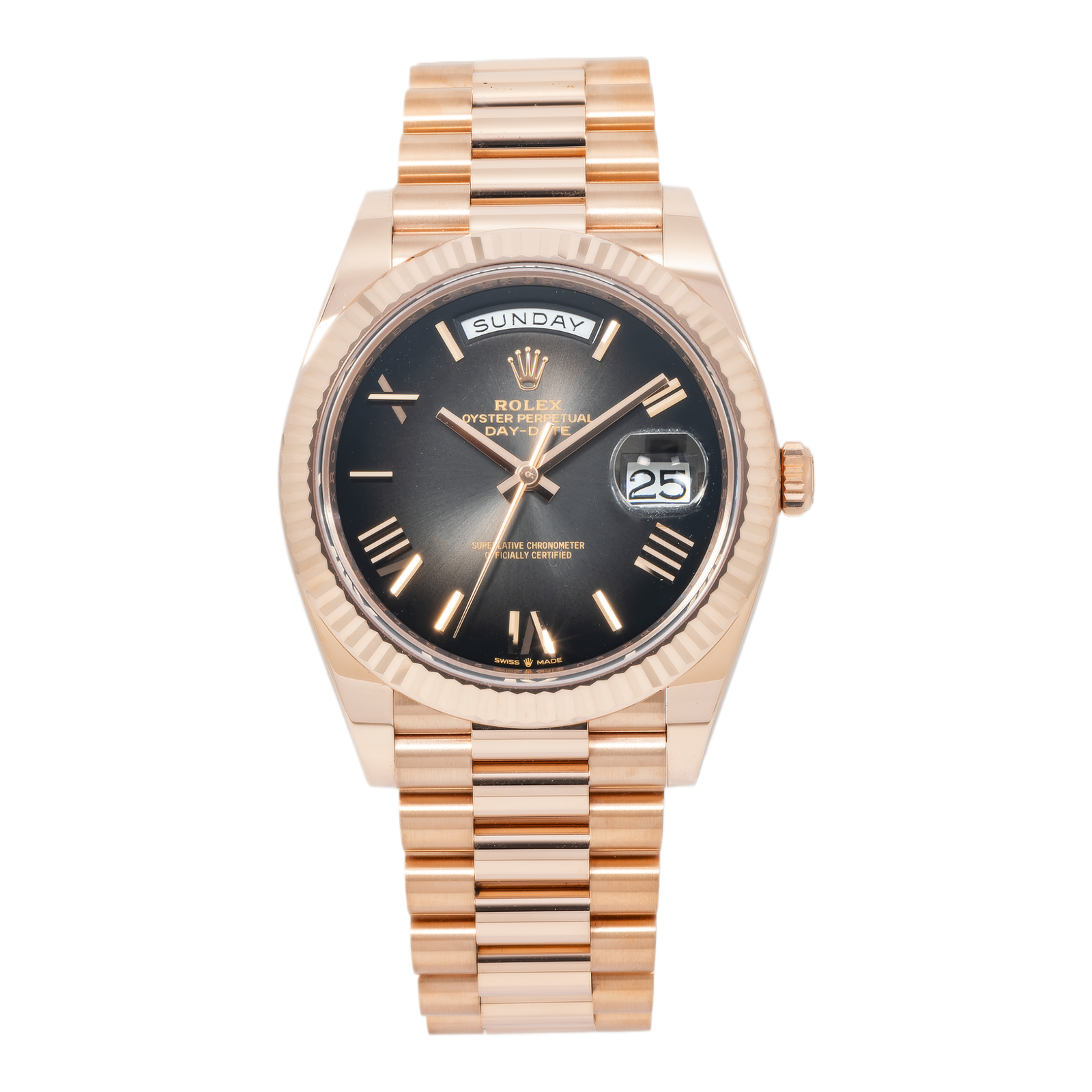 Pre-Owned-Rolex-Everose-Gold-President-Day-Date-40-228235-Slate-Ombre-JD-Watches-NY.png Rolex Everose Gold President Day Date 40 228235 Slate Ombre - 图片 1