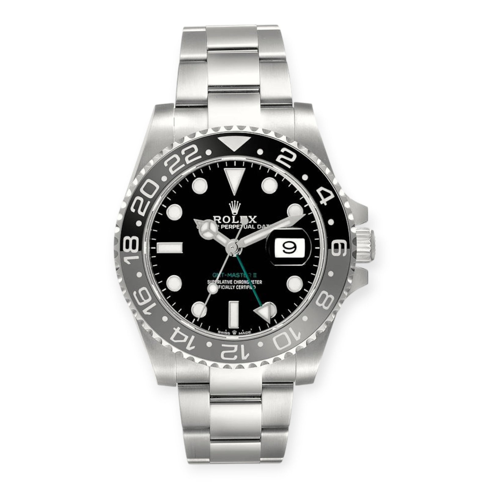 Pre-Owned-Rolex-GMT-Master-II-126710GRNR-Bruce-Wayne-Stainless-Steel-Oyster-JD-Watches-NY.jpg Rolex GMT-Master II 126710GRNR 'Bruce Wayne' Stainless Steel Oyster - 图片 1