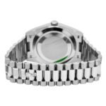 Rolex White Gold Day-Date 40 Watch Olive Green Roman Dial - President Bracelet 228239 - 图片 4