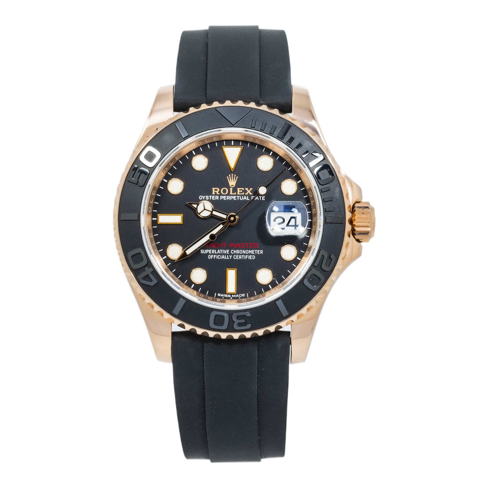 Pre-Owned-Rolex-Yacht-Master-40mm-116655-Everose-Gold-Black-Dial-Oysterflex-Bracelet-Mens-Watch-Year-2015-to-2018-JD-Watches-NY.png Rolex Yacht-Master 40mm 116655 Everose Gold Black Dial Oysterflex Bracelet Men’s Watch (Year: 2015 to 2018) - 图片 1