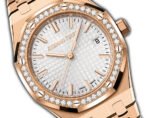 34mm 18k Rose Gold Diamond Bezel Silver Dial Automatic - 图片 3