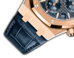 41mm Chronograph 18k Rose Gold Blue Dial On Leather - 图片 4