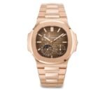 40mm Rose Gold Sunburst Brown Dial Self Winding