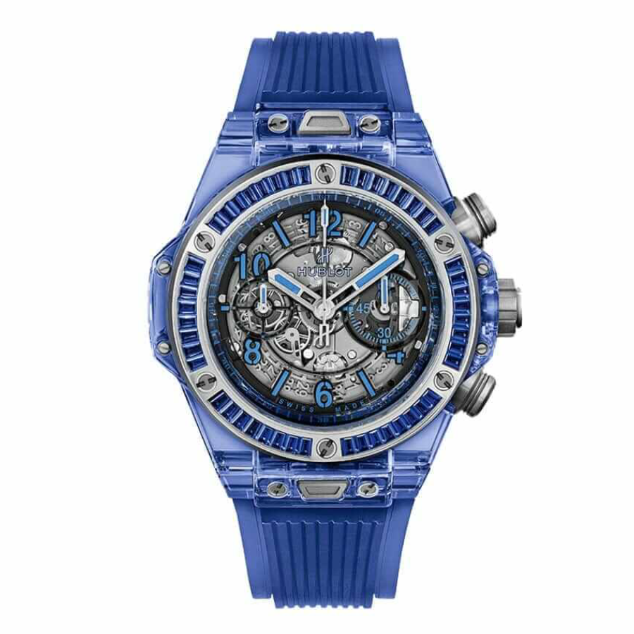Hublot-Sapphire-Replica.webp Hublot Big Bang Unico Sapphire 411.JX.4802.RT “Transparent Case” Collector’s Replica - 图片 1