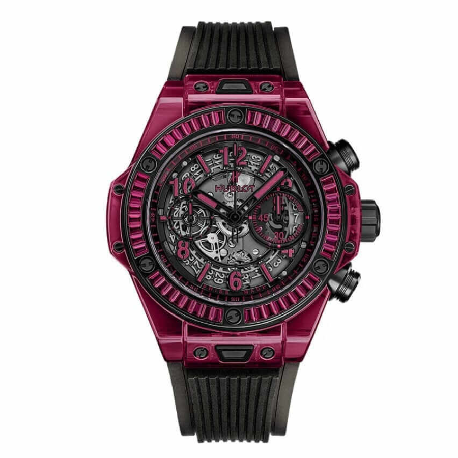 Red-Sapphire-Watch-Replica.webp Hublot Big Bang Unico 411.JR.4901.RT “Red Sapphire” Signature Replica 1:1 - 图片 1